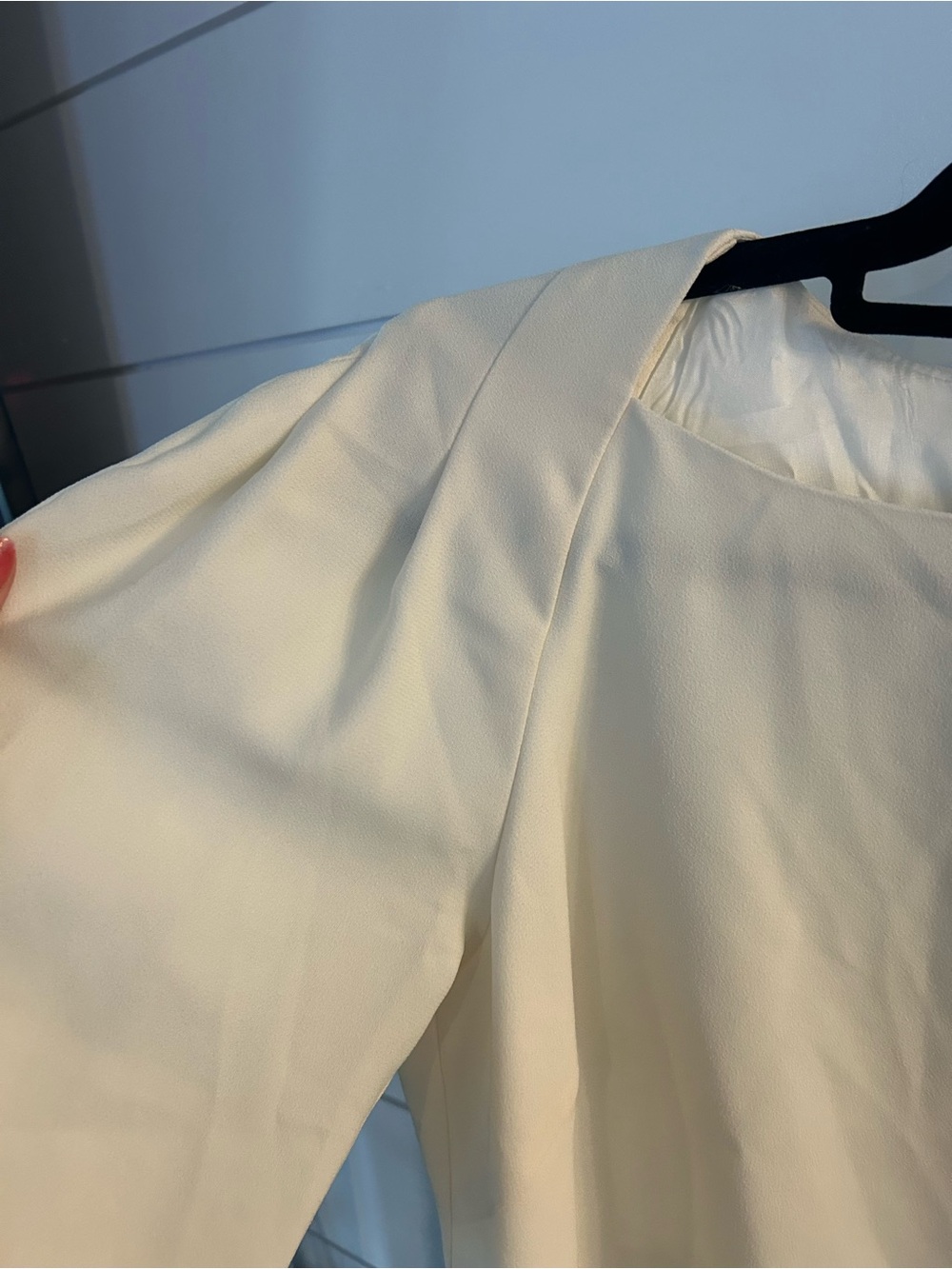 Trina Turk Ivory Square Neck Mini Dress | Size 6 - Picture 9 of 11